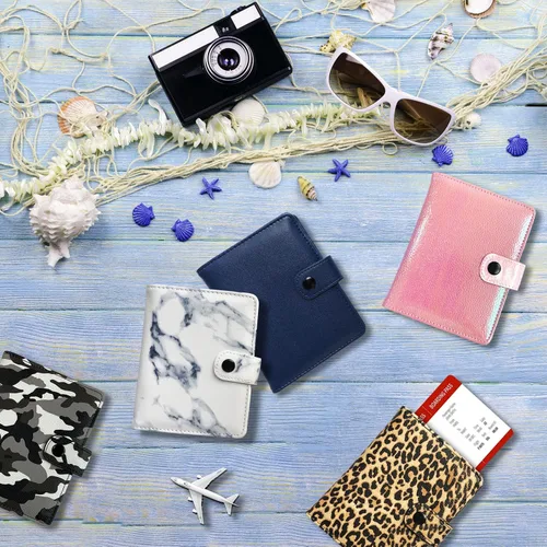 Vista 6 de EUEHIE Portatarjetas de pasaporte y vacuna, con combo de tarjeta de vacuna