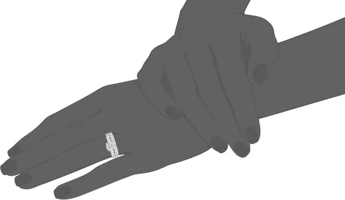 Vista 5 de Tienda Collection Platinum-Plated Sterling Silver Infinite Elements Cubic Zirconia Round Cut Ring Set