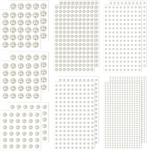 Vista 9 de 2032 Piezas de Gemas Adhesivas para la Cara, Cridoz Gemas para el Cabello, Piedras de Rino de Rhinestones, Bling Joyas para Maquillaje