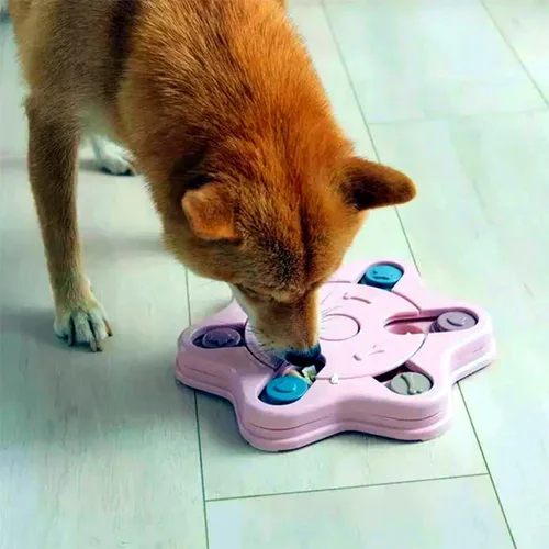 Vista 5 de Rompecabezas interactivo antiasfixia para alimentación lenta para mascotas, juguetes de rompecabezas para perros 2023, alimentador de rompecabezas