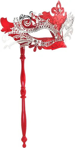 Vista 2 de IETANG - Antifaces venecianos para parejas, baile de máscaras, accesorios de disfraz o fiesta, 1par