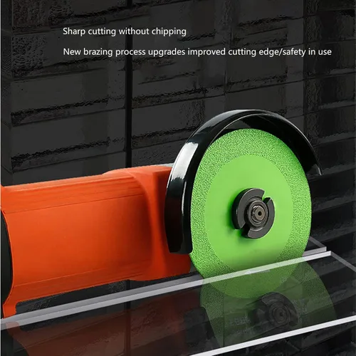 Vista 2 de Disco de corte de vidrio, rueda de sierra fina, corte de cerámica de vidrio para amoladora angular, rueda de hoja de sierra de diamante ultrafina