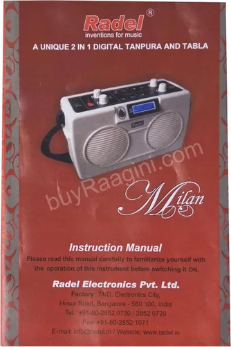 Vista 7 de Electronic Tanpura/Tabla - RADEL Milan Digital Tabla Plus Tanpura, Máquina de sonido de tabla digital y Tanpura, Muestreador