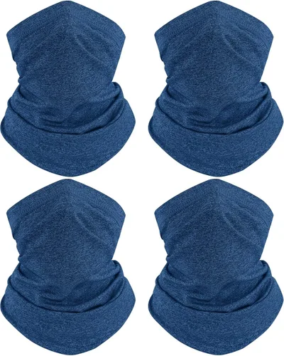 Vista 20 de TICONN Polaina para el cuello, bufanda, calentador de cuello, transpirable, resistente al sol y al viento, para esquí, pesca, senderismo, ciclismo