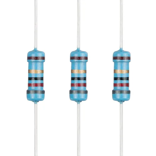 Vista 44 de 100 resistencias de 2.4 ohmios 1/2 W (0.5 vatios) ±1% tolerancia de película metálica, resistencia de valores múltiples opcional