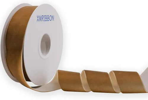 Vista 13 de Cinta de terciopelo negro de un solo lado, carrete de 1 pulgada por 10 yardas