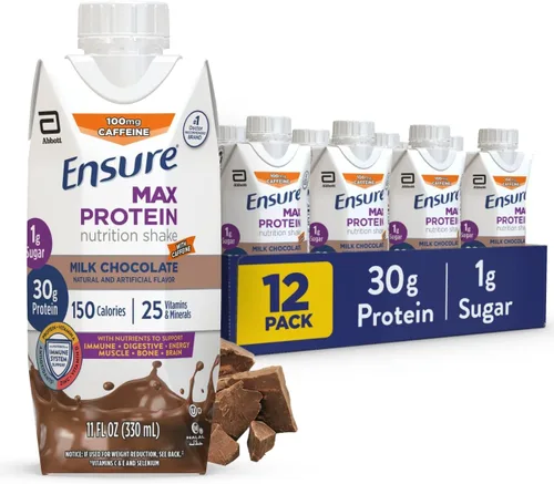 Vista 13 de Ensure Max Protein Nutrition Batido, con 0.03 onzas de proteína, 0.03 onzas de azúcar, batido alto en proteínas, pastel de queso de cereza, 11 onzas