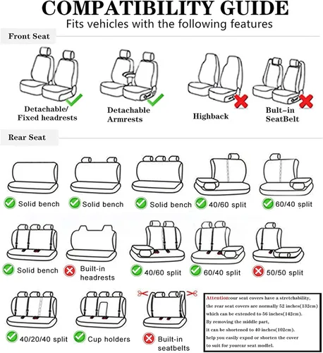 Vista 5 de Aoyade Fundas de asiento de coche para Volkswagen Beetle A4 A5 Convertible 2000-2019 para todo tipo de clima, suaves, transpirables, impermeables