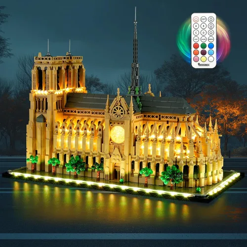 BRIKSMAX Kit de luces compatible con LEGO Notre Dame Cathedral-Control