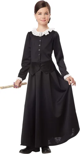Vista 3 de California Costumes, Susan B. Anthony/Harriet Tubman, disfraz para niña