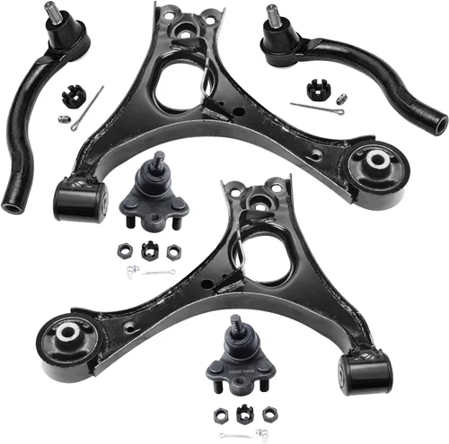 Vista 80 de Detroit Axle - Kit de brazos de control de extremo delantero RWD para Dodge Charger Challenger Chrysler 300, 2 brazos de control delantero
