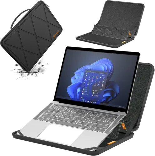 Vista 16 de Funda protectora rígida Smatree MS41T EVA con soporte compatible para laptop HP OmniBook Ultra Flip 2-en-1 de 14 pulgadas Next Gen AI PC MS - Negro