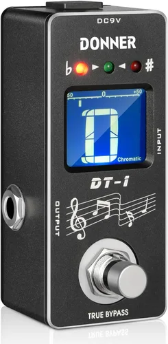 Vista 13 de Donner - Pedal de guitarra de distorsión Morpher Mini, 3 modos de distorsión, natural, apretado, clásico, metal de los 80 Crunch para guitarra