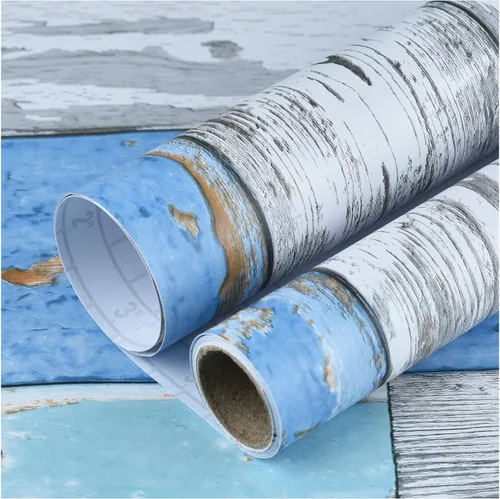 Vista 5 de Art3d Papel tapiz de 17.7 x 78.7 pulgadas para despegar y pegar, película de vinilo autoadhesiva decorativa de grano de madera para muebles