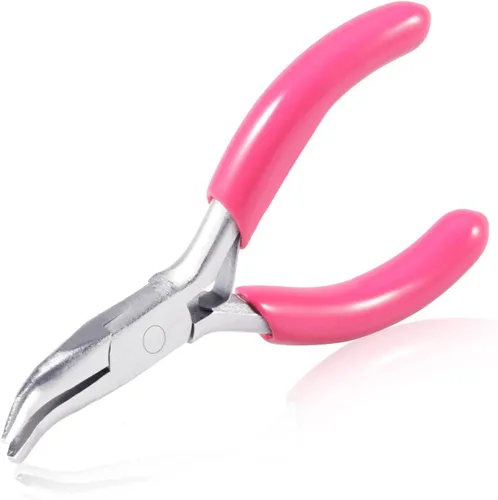 Vista 8 de SPEEDWOX Mini alicates de mango de PVC rosa de punta redonda, 3 pulgadas, fabricación de joyas y envoltura de alambre, suministros de bricolaje