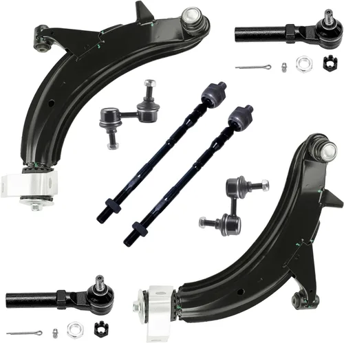 Vista 22 de Detroit Axle - Kit de 8 piezas para Chevy GMC Silverado Sierra Suburban 1500 Yukon Cadillac Escalade 2 brazos de control superior, 2 barras