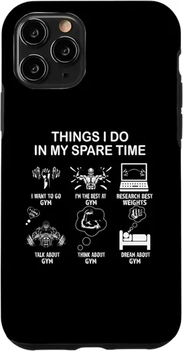 Vista 10 de iPhone 14 Thing I Do in My Spare Time: entusiasta del gimnasio, estuche para amantes del gimnasio
