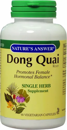 Nature's Answer Dong Quai Root 1000mg 90 cápsulas | Suplemento dietético | Apoya el equilibrio hormonal femenino | Sin OMG, vegano, certificado