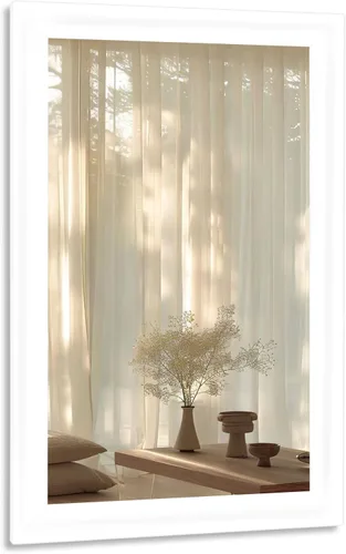 Vista 24 de CULER Espejo de pared de madera blanca para baño, espejos colgantes rectangulares de 20 x 16 pulgadas con marco de madera para sala de estar