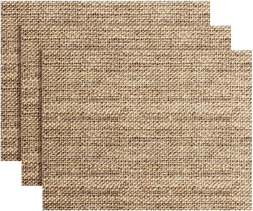 100 manteles individuales desechables de papel impreso de arpillera de 11.02 x 13.8 pulgadas, manteles individuales rectangulares desechables de
