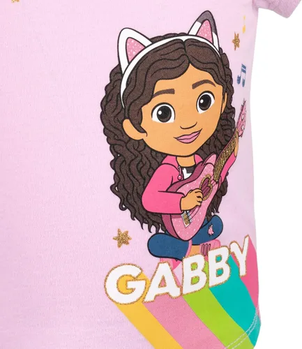 Vista 6 de Dreamworks Gabby's Dollhouse Pandy Paws - Paquete de 3 camisetas para niñas pequeñas