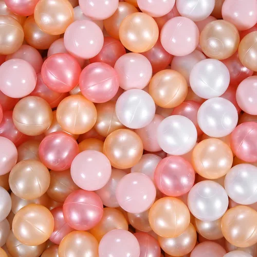 Vista 25 de Paquete de 100, 200, 500 pelotas para alberca de bolas, set de estrellas y redondas, sin BPA, sin ftalatos, no tóxico, a prueba de aplastamiento