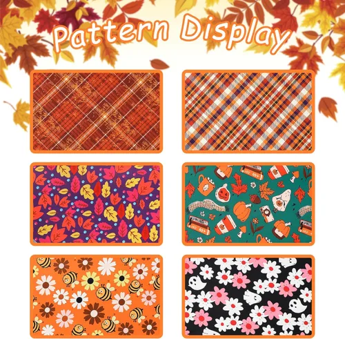 Vista 6 de Unique Style Paws Bandanas para perros, 1 unidad, lavables, de algodón, triangular, para otoño, con margaritas de abeja, para perros y gatos