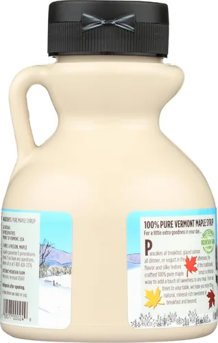 Vista 4 de Butternut Mountain Farm Jarro de jarabe de arce ámbar rico, 8 FZ