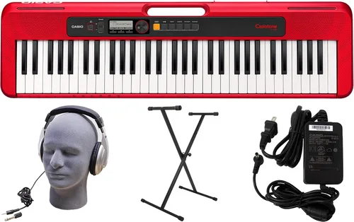 Vista 15 de Casio CT-S200BK EPA - Paquete de teclado prémium de 61 teclas con auriculares, soporte, fuente de alimentación, cable USB de 6 pies y software