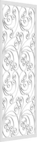 Vista 140 de Ekena Millwork WALW10X25X0250MALBI Marilla Paneles de pared decorativos de madera con calado, 9 3/8 pulgadas de ancho x 24 3/8 pulgadas de alto