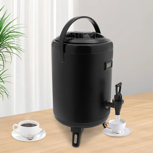 Dispensador de bebidas calientes, dispensador de bebidas con aislamiento de acero inoxidable, dispensador de bebidas frías y calientes con