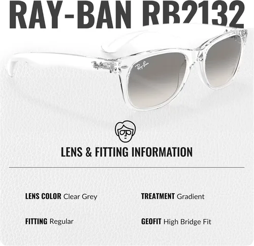 Vista 5 de Ray-Ban RB2132 NEW WAYFARER CLASSIC - Gafas de sol de forma cuadrada con kit oficial de gafas