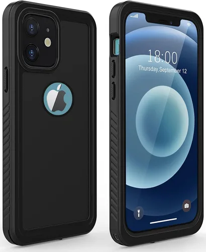 Diverbox - Funda impermeable para iPhone 12, resistente al agua, a prueba de golpes, a prueba de polvo, IP68 de cuerpo entero, protector de pantalla