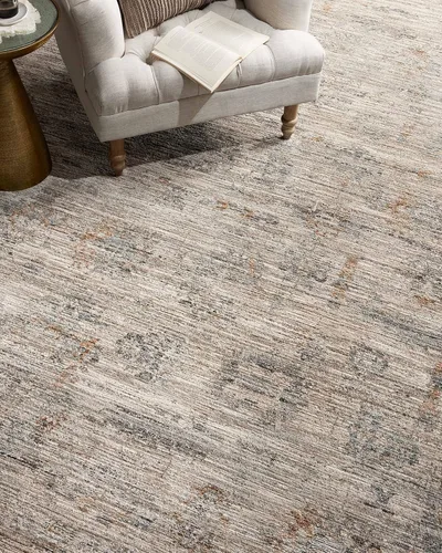 Vista 22 de Loloi Jean Stoffer Katherine Collection KES-02 Ocean/Coral 2'-7'' x 10'-0'', .25" Pile Height, Runner Rug