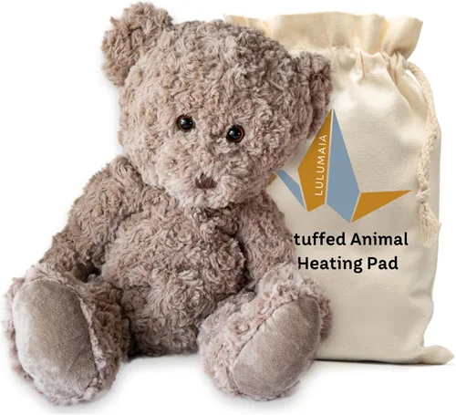 Bonita almohadilla térmica de peluche de animal relleno para calambres menstruales - Almohadilla térmica portátil ideal para calambres menstruales -
