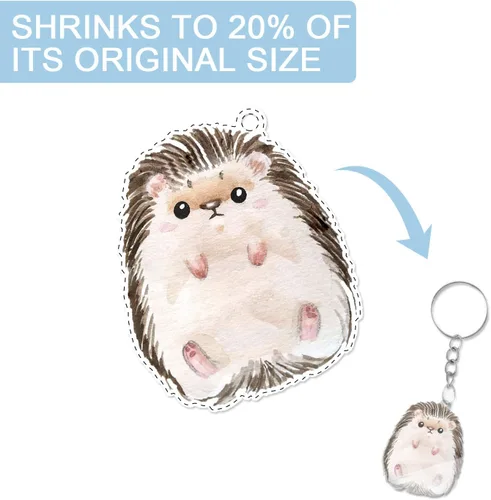 Vista 6 de Warckon 50 hojas de plástico retráctiles, hojas de película retráctil de papel de arte retráctil, esmerilado Ruff n' Ready para manualidades