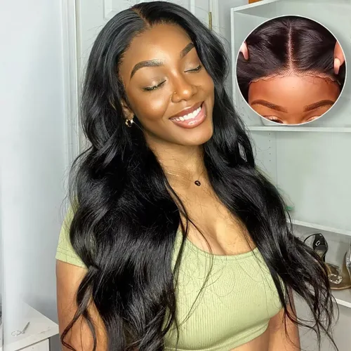 Vista 36 de Aaliweya Pelucas de cabello humano ondulado con cierre de encaje suizo real HD de 5 x 5 para mujer, densidad 15A, 200%, sin pegamento, con cordón