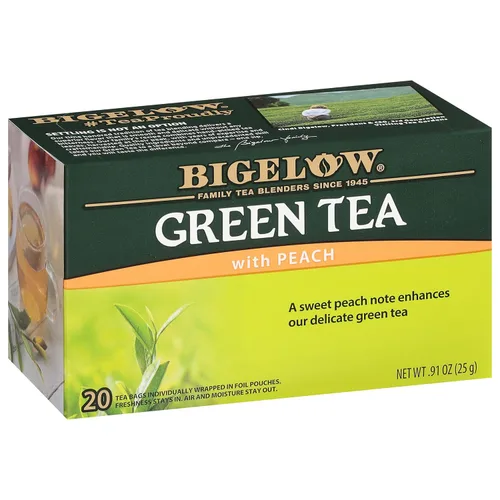 Vista 7 de Bolsas de té verde descafeinado con té de limón Bigelow, caja de 20 unidades (paquete de 6), 120 bolsas de té en total