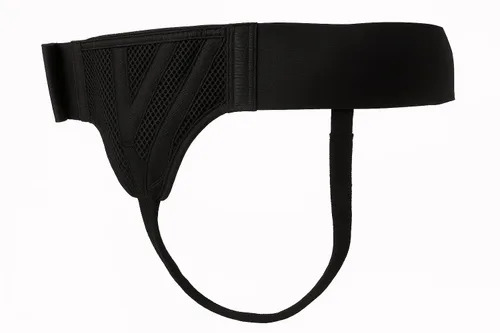 Vista 4 de Cinturón de refuerzo negro cómodo con almohadillas de compresión para hombres (talla S)