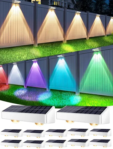 Vista 10 de Brizled RGBCW - Luces de valla inteligentes, luces de cubierta para exteriores con aplicación y control de voz, iluminación de valla que cambia