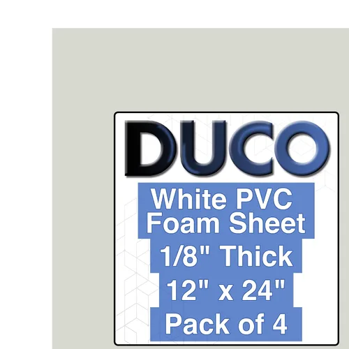 Vista 38 de Duco - Lámina de PVC expandida hecha en Estados Unidos de 1/8 de pulgada de grosor, paquete de 4 tableros de espuma de celda cerrada de 5 x 7 Negro