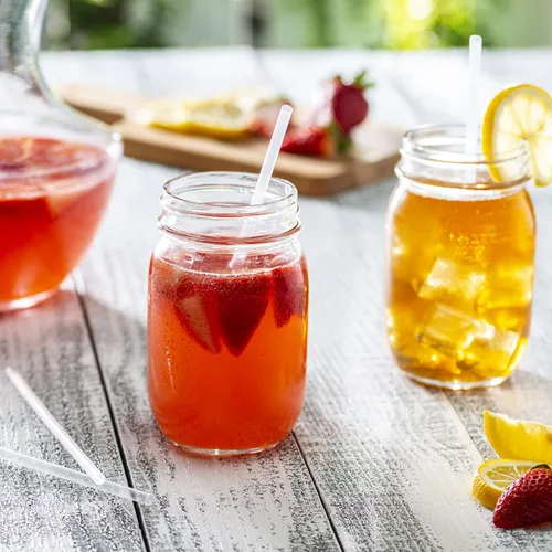 Vista 3 de Comfy Package [250 unidades] Pajitas transparentes de 7.75 pulgadas de alto, pajitas desechables de plástico para beber - transparente