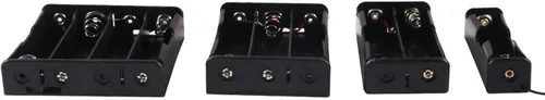 Vista 3 de 4pcs 18650 Battery Holder 1/2/3/4 Slots 18650 Battery Holder with Wire for DIY Parallel or Series Circuit PCB Projects