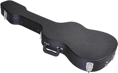 ZeHuoGe Estuche rígido con cerradura para guitarra eléctrica Stratocaster Telecaster 41-7/10" x 15-2/5" x 3-3/4" con asa moldeada de madera PU