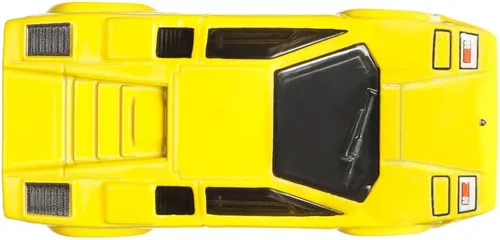 Vista 6 de Lamborghini Countach LP 5000 QV Yellow Spettacolare Series Modelo de auto fundido a presión por Hot Wheels