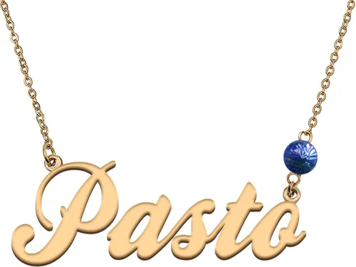 HUAN XUN Dainty Custom Letter Name Necklace with Birthstone for Women