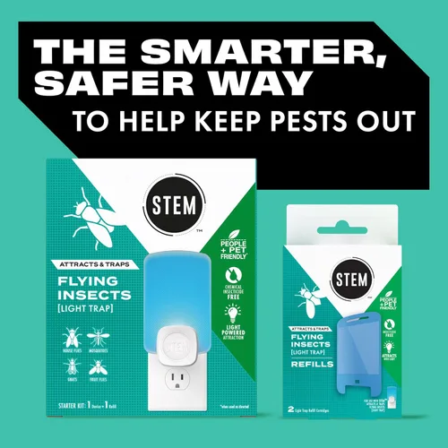 Vista 6 de STEM Trampa para insectos – Control de plagas de moscas de la fruta y mosquitos para interiores, para casa, hogar y cocina, atrae y atrapa insectos