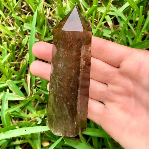 Cuarzo ahumado natural. Cristal curativo contra la energía negativa. Reiki protector, calma, Wicca, cristal metafísico. Chakra raíz. Ritual