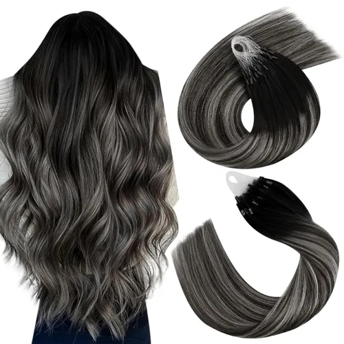 Vista 12 de Easyouth - Extensiones de cabello con alambre rubio, extensiones de cabello humano real, reflejos rubios ceniza, extensión de cabello rubio con hilo