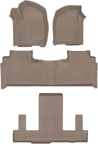 Vista 11 de Weathertech FloorLiner HP - Alfombrillas de suelo de ajuste personalizado para Cadillac Escalade, Escalade-V, Tahoe, juego completo
